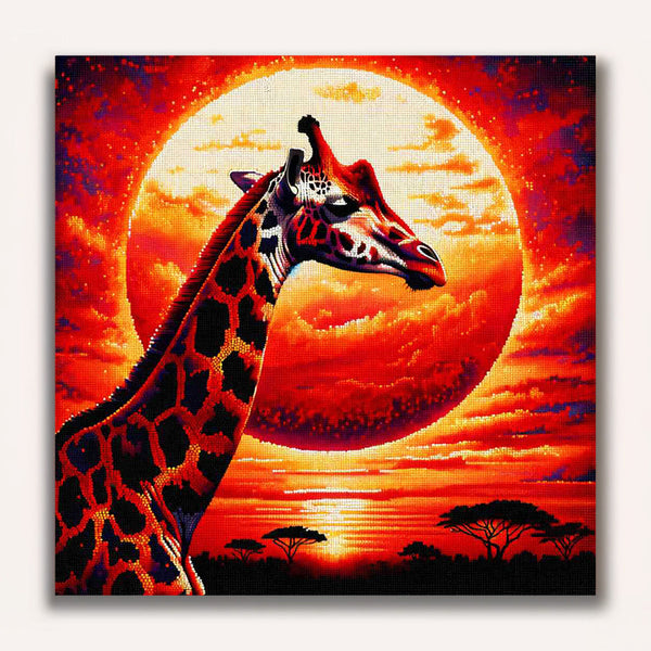 Paint by Numbers - Giraffe Before the Sun