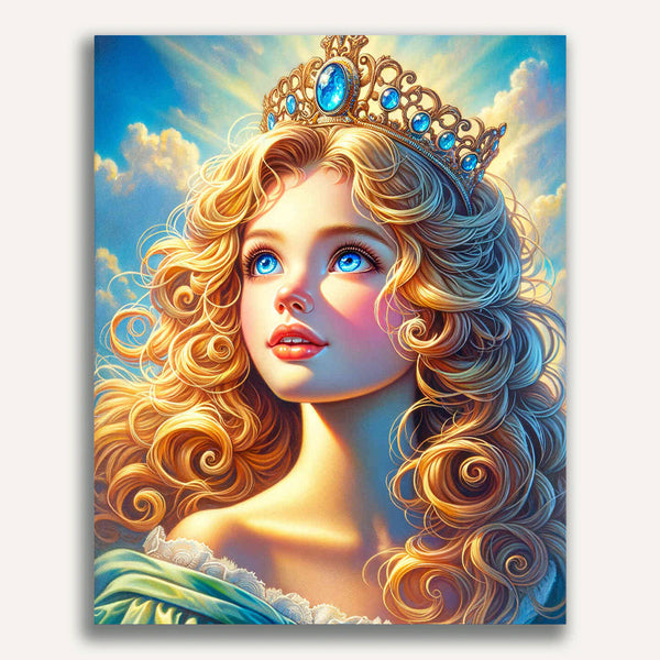 Paint by Numbers - Girl with tiara