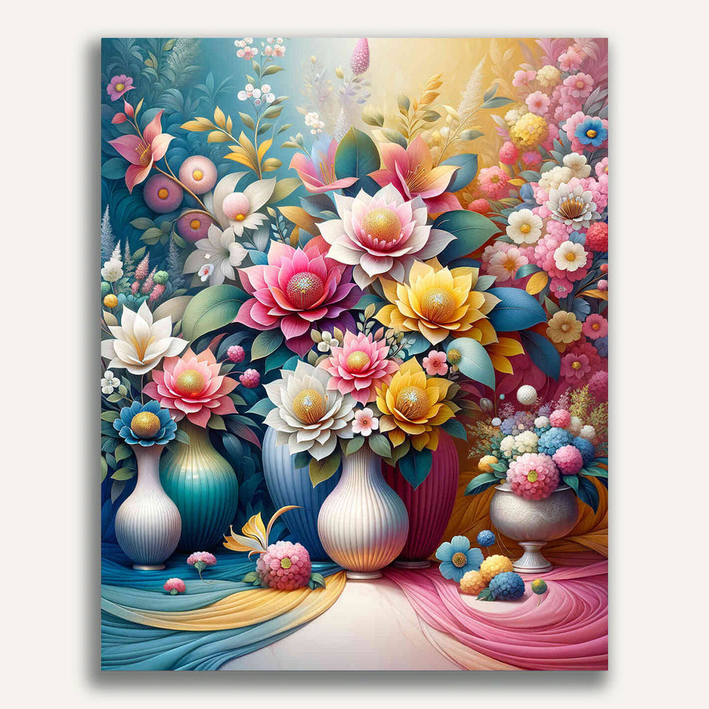 Paint by Numbers - Gorgeous bouquet of flowers