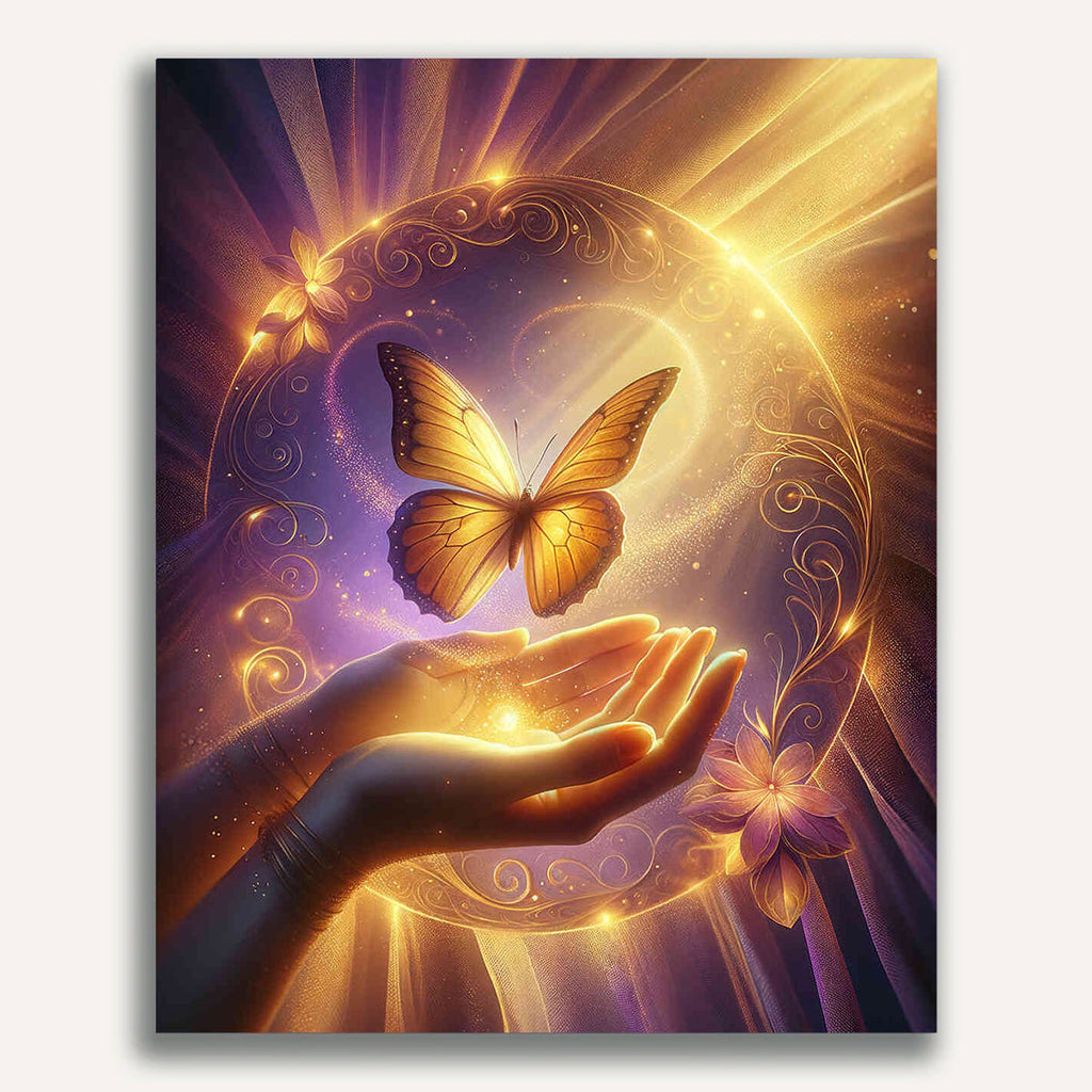 Paint by Numbers - Golden Butterfly