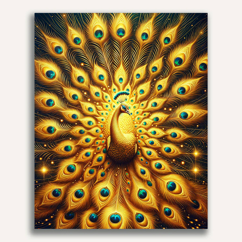 Paint by Numbers - Golden Peacock