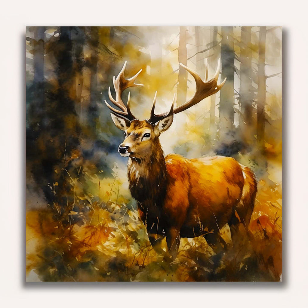 Paint by Numbers - Magnificent deer in the forest