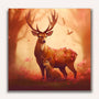 Paint by Numbers - Magnificent deer with child