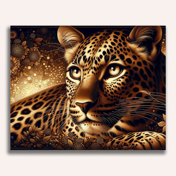 Paint by Numbers - Graceful leopard