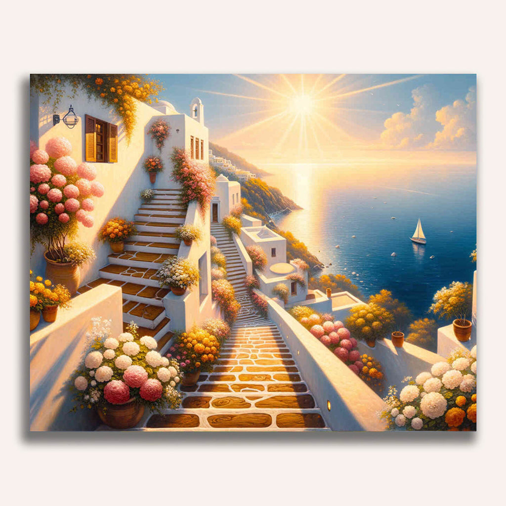 Paint by Numbers - Greek Stairs
