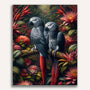 Paint by Numbers - Grey Parrots
