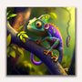 Paint by Numbers - Green chameleon