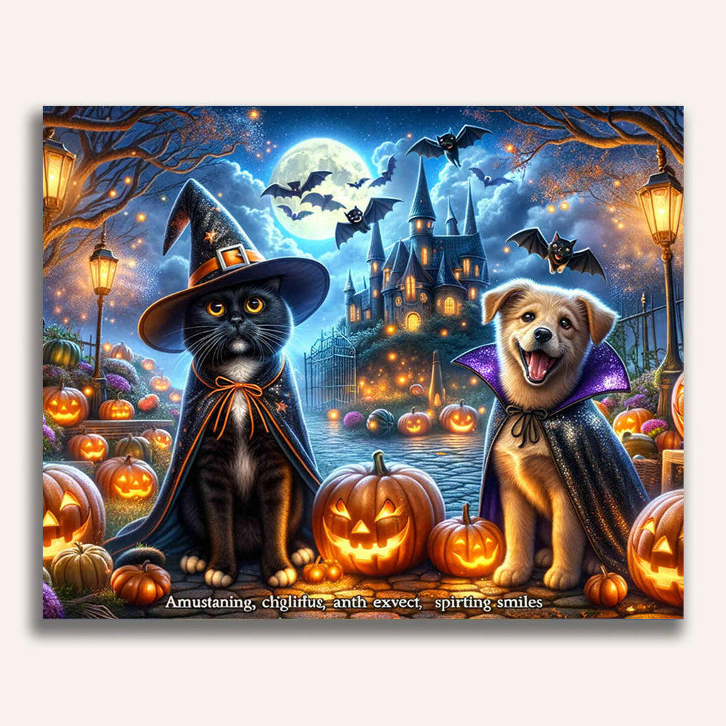 Paint by Numbers - Halloween, animals