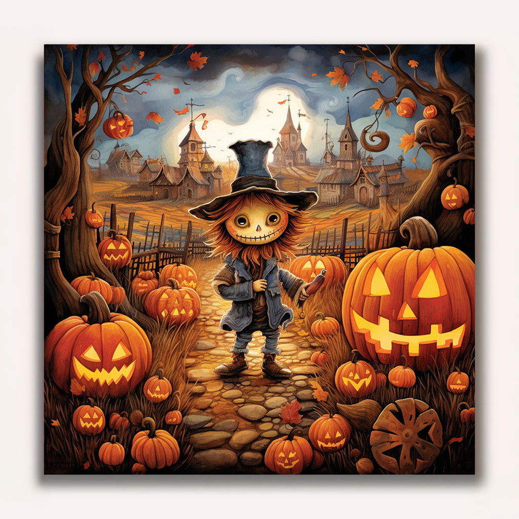Paint by Numbers - Halloween pumpkin magic