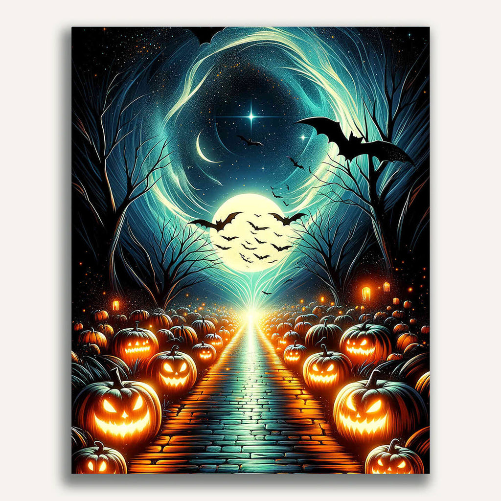 Paint by Numbers - Halloween Lit Curbis