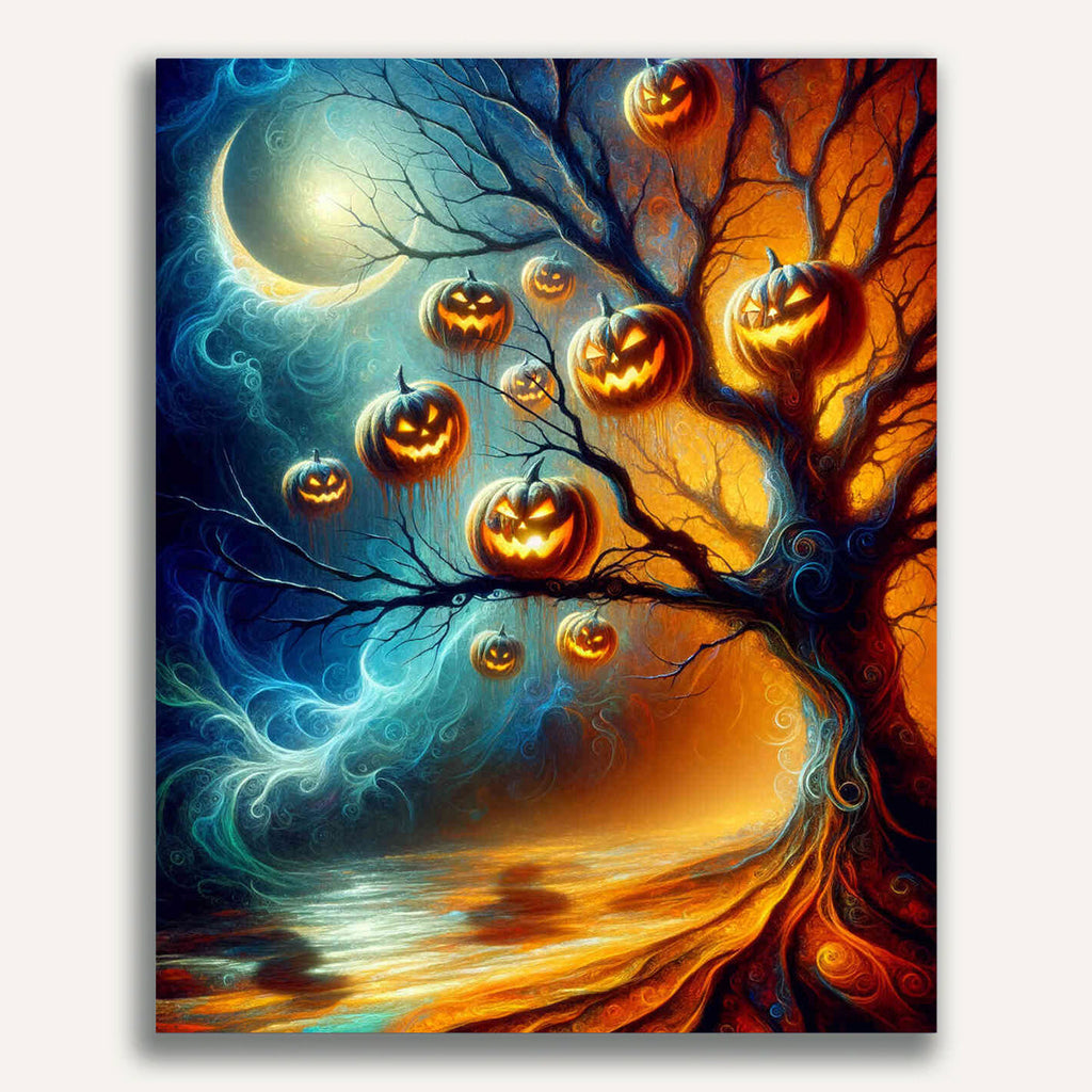 Paint by Numbers - Halloween Tree