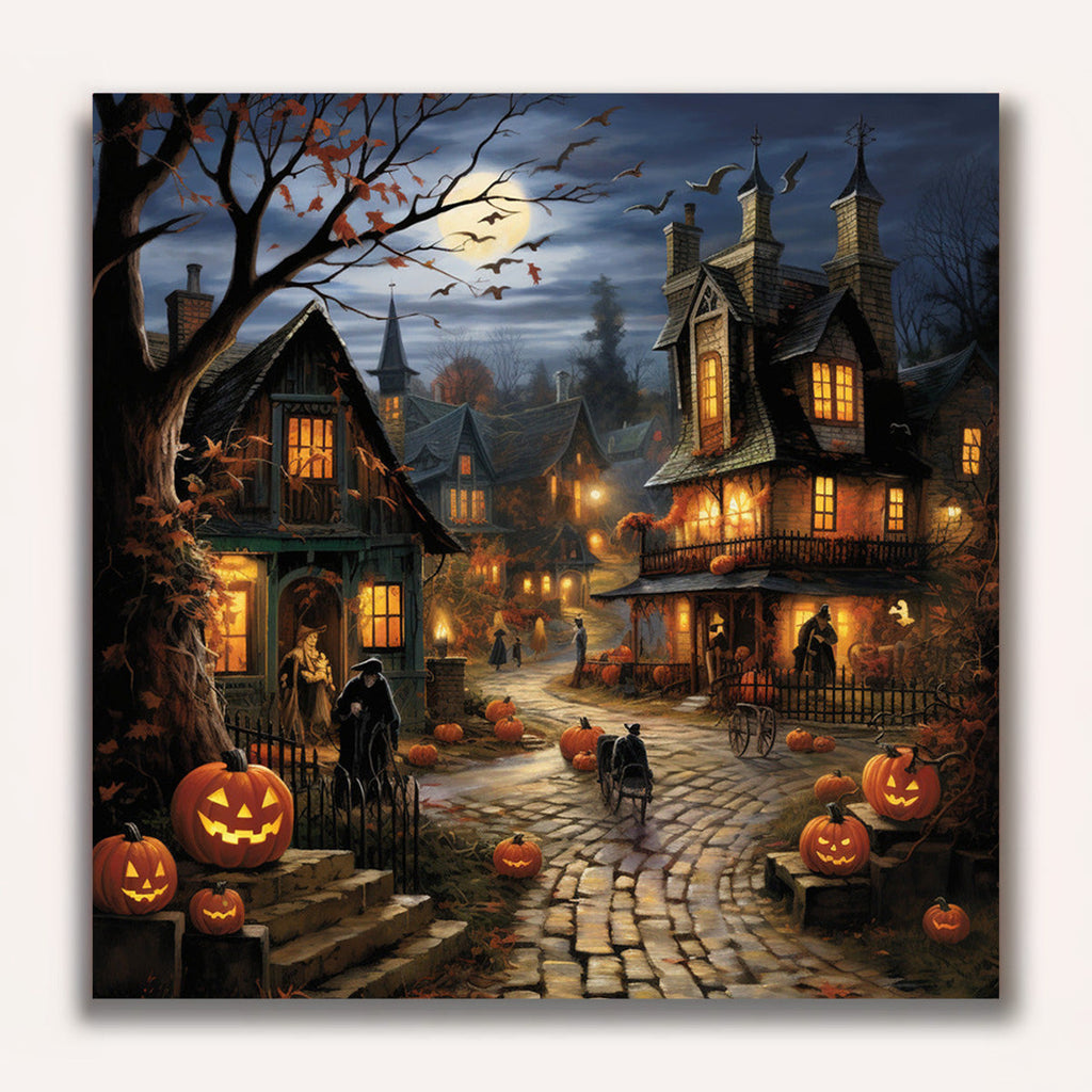 Paint by Numbers - Halloween village mystery