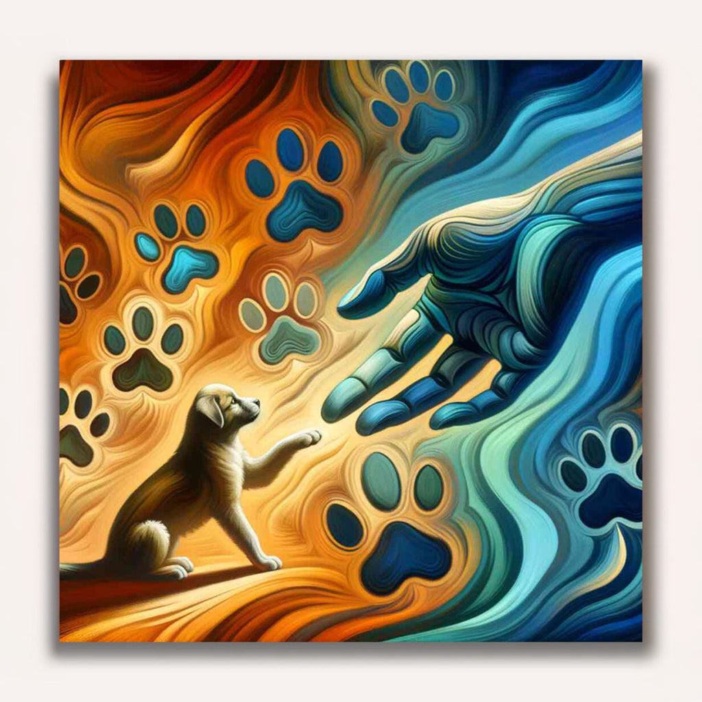 Paint by Numbers - Hand Paw Prints