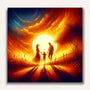 Paint by Numbers - Happy Family Sunset