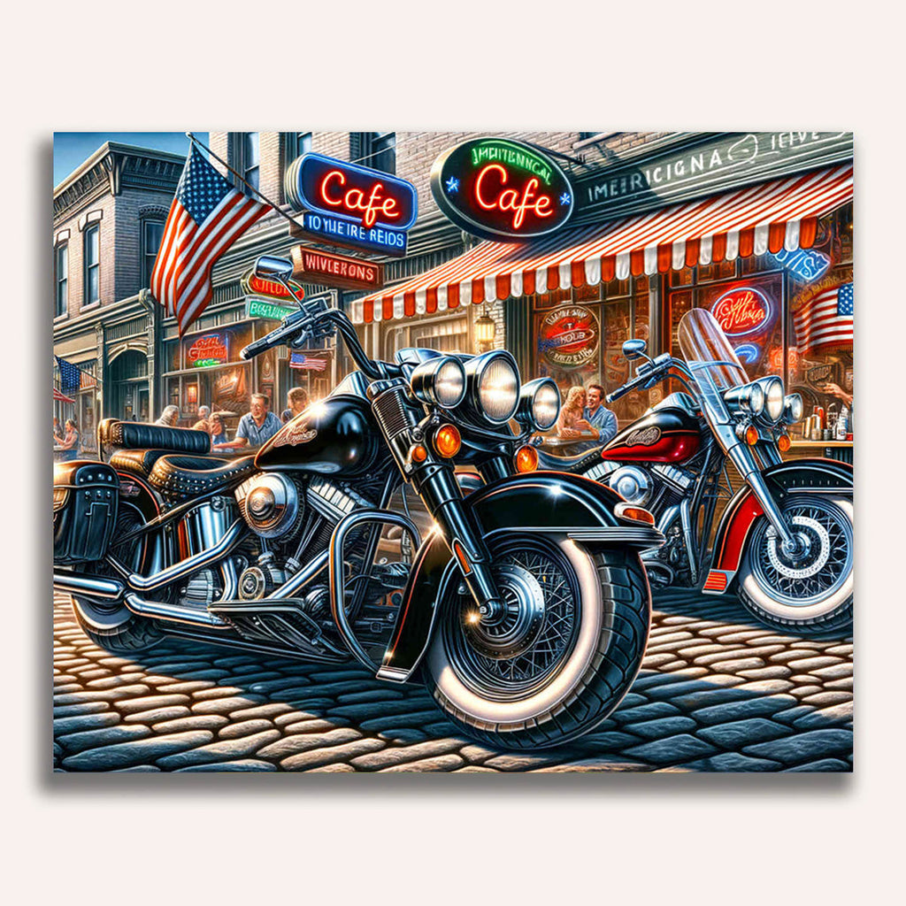 Paint by Numbers - Harleymeeting