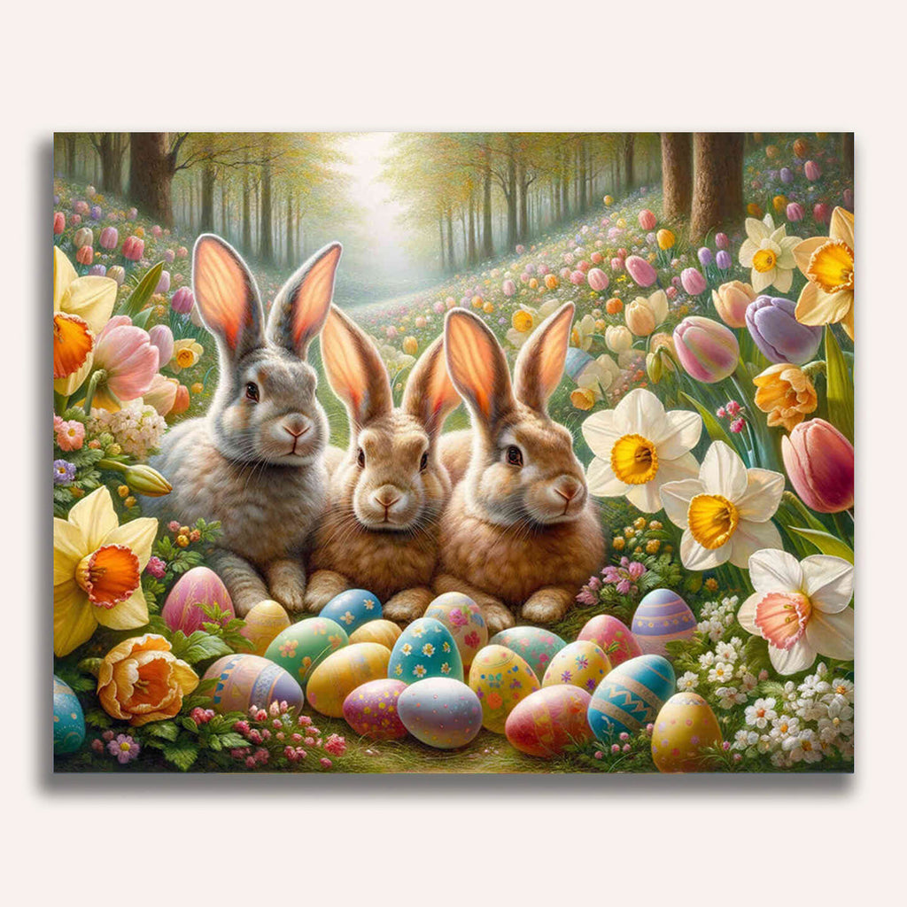 Paint by Numbers - Hash and Easter Egg Meadow