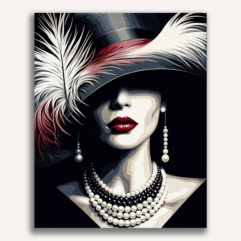 Paint by Numbers - Hat with Woman