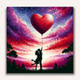 Paint by Numbers - Heart Balloon Love Couple