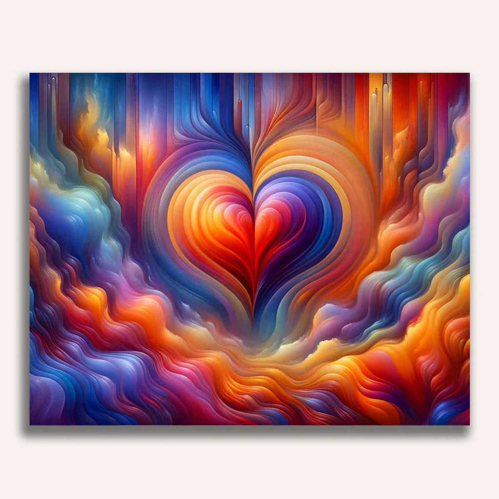 Paint by Numbers - Heart love