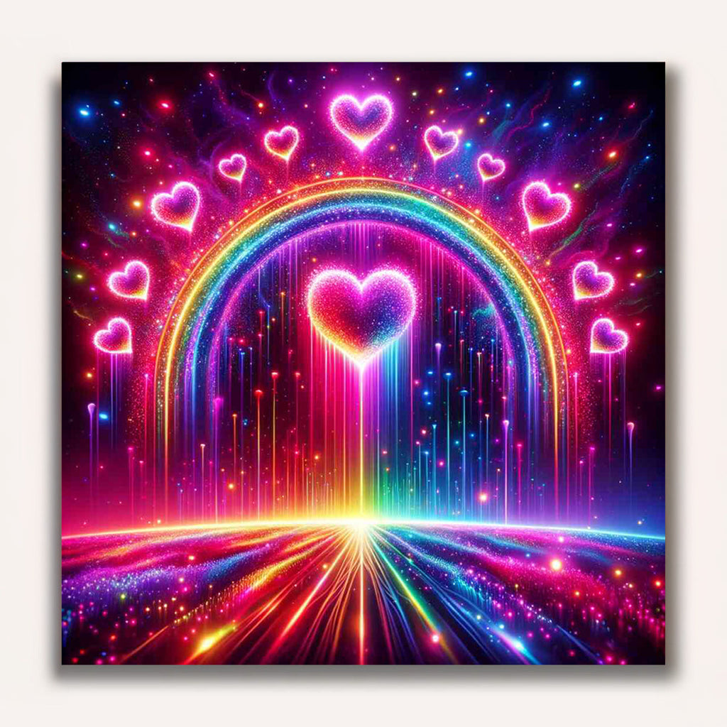 Paint by Numbers - Heart shine in the sea of stars