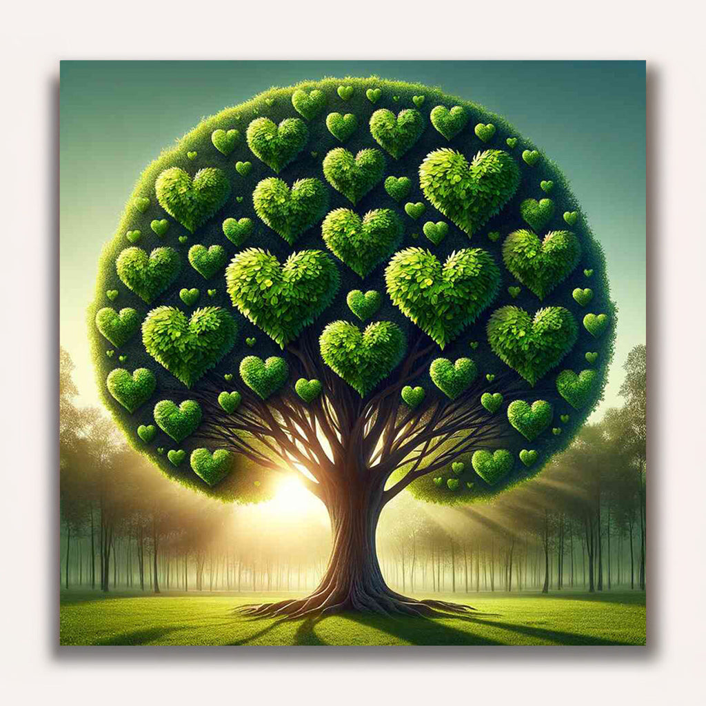 Paint by Numbers - Heart Tree: Magic of Nature