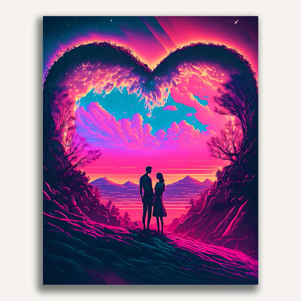 Paint by Numbers - Heart couple