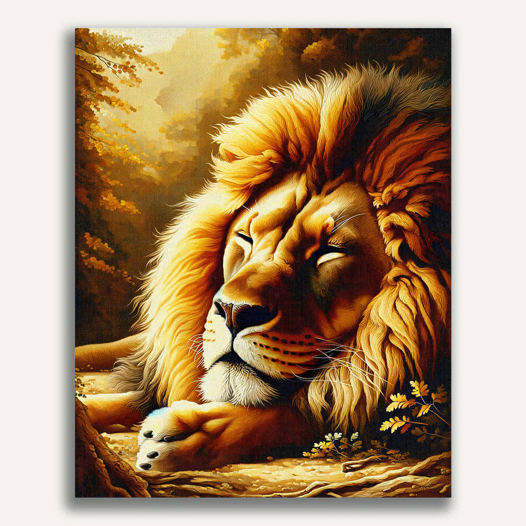 Paint by Numbers - Hidden lion