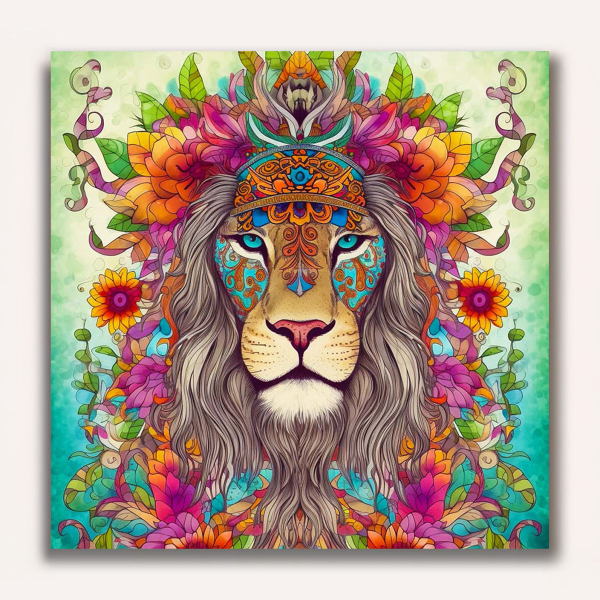 Paint by Numbers - Hippie Lion