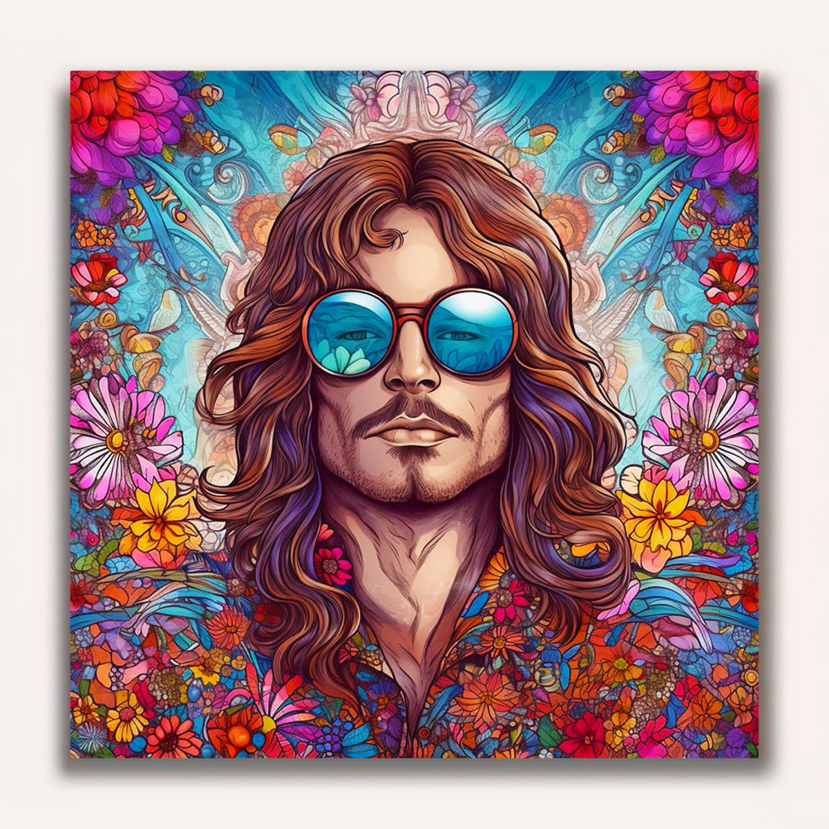 Paint by Numbers - Hippie man