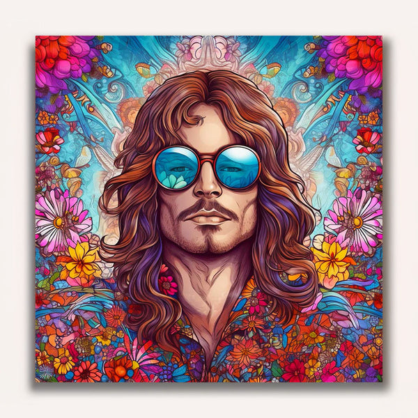 Paint by Numbers - Hippie man