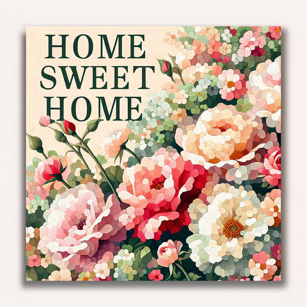 Paint by Numbers - Home Sweet Home Flowers