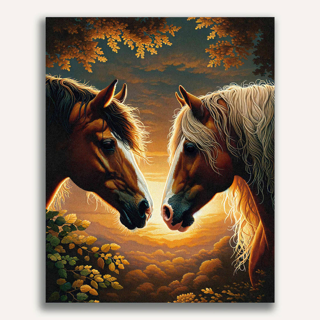 Paint by Numbers - Horse Love Romantic