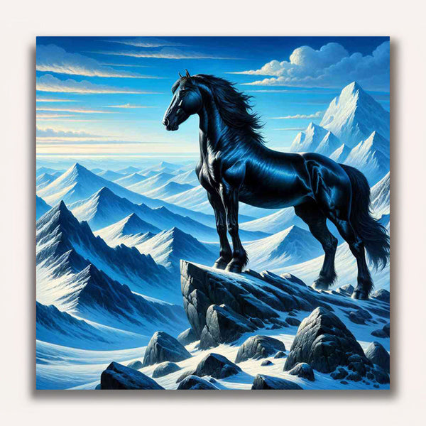 Paint by Numbers - Horse on Rock