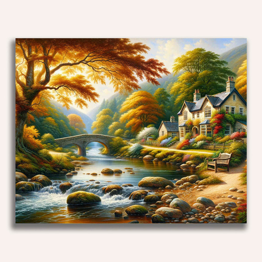 Paint by Numbers - Cottage on the river