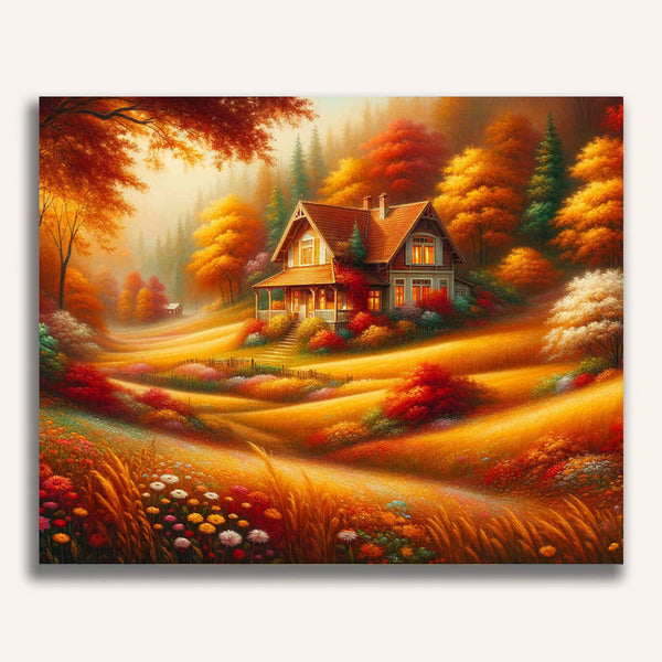 Paint by Numbers - House in the meadows