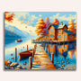 Paint by Numbers - House with jetty