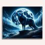 Paint by Numbers - Howling Wolf Full Moon