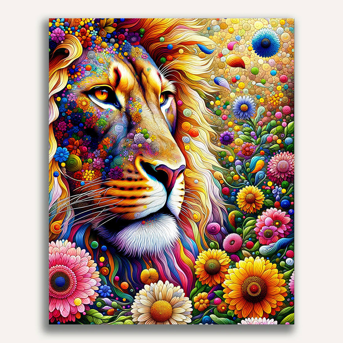 Paint by Numbers - Pretty lion – DIY Paint by Numbers