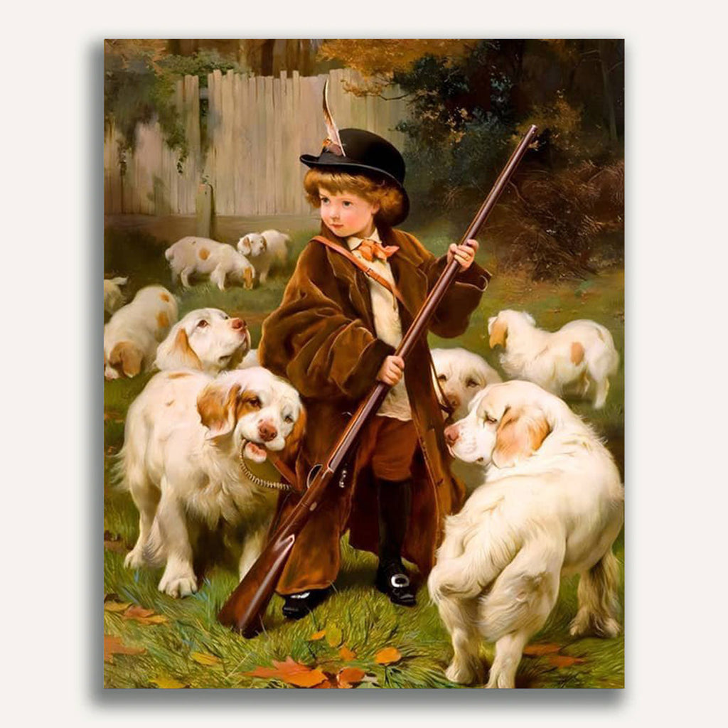 Paint by Numbers - Hunting dogs