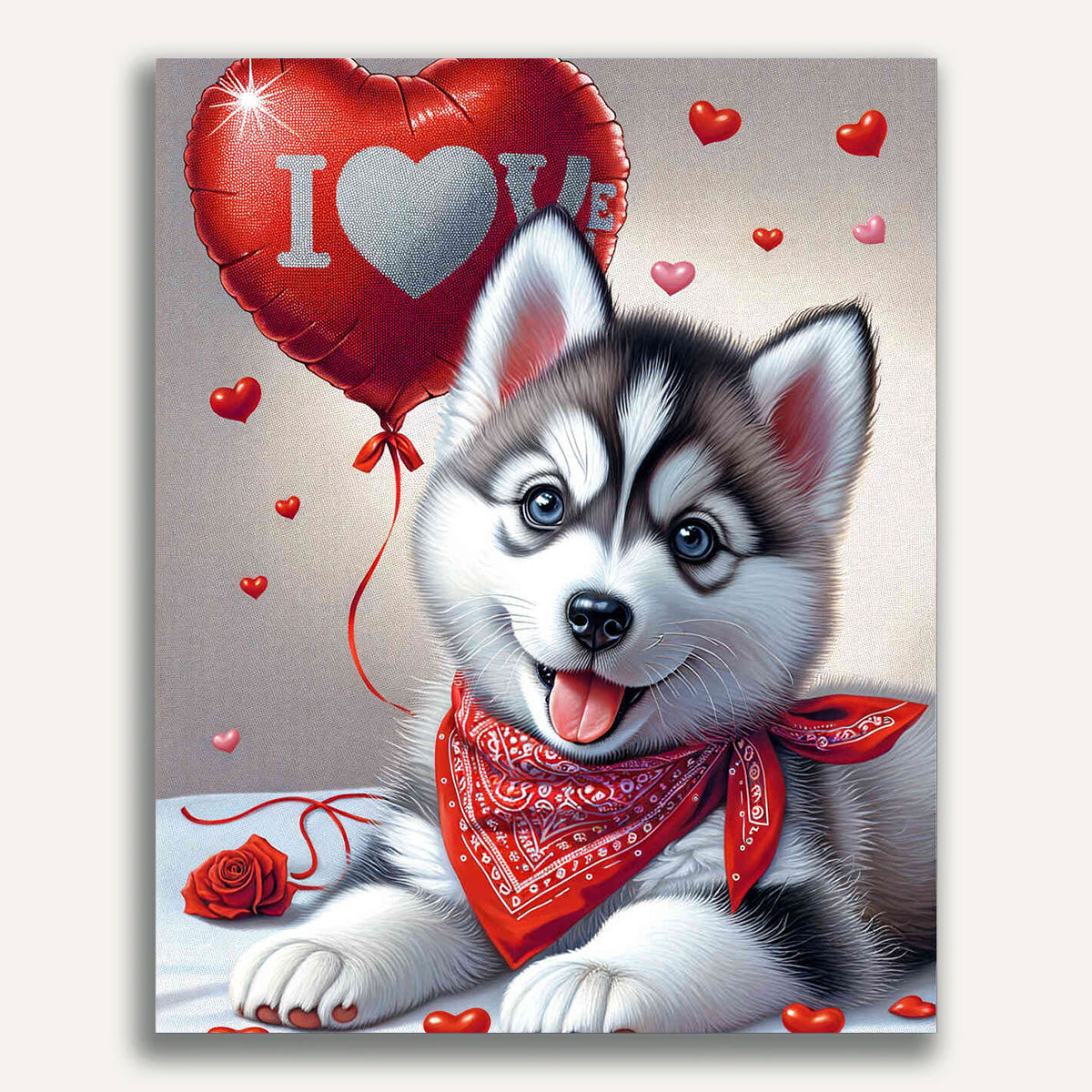 Paint by Numbers - Husky love