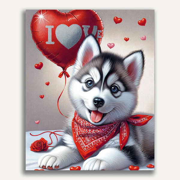 Paint by Numbers - Husky love