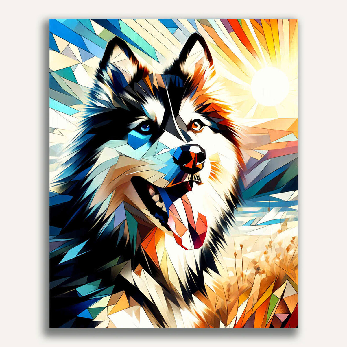Paint by Numbers - Husky portait