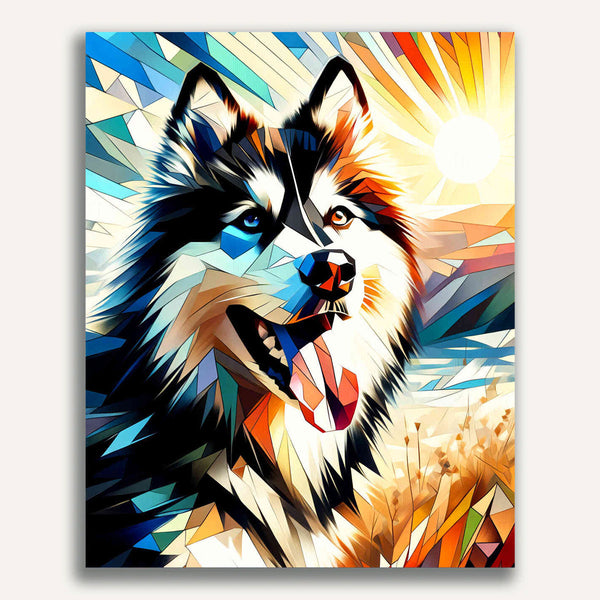 Paint by Numbers - Husky portait