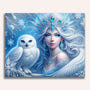 Paint by Numbers - Ice fairy with snowy owl