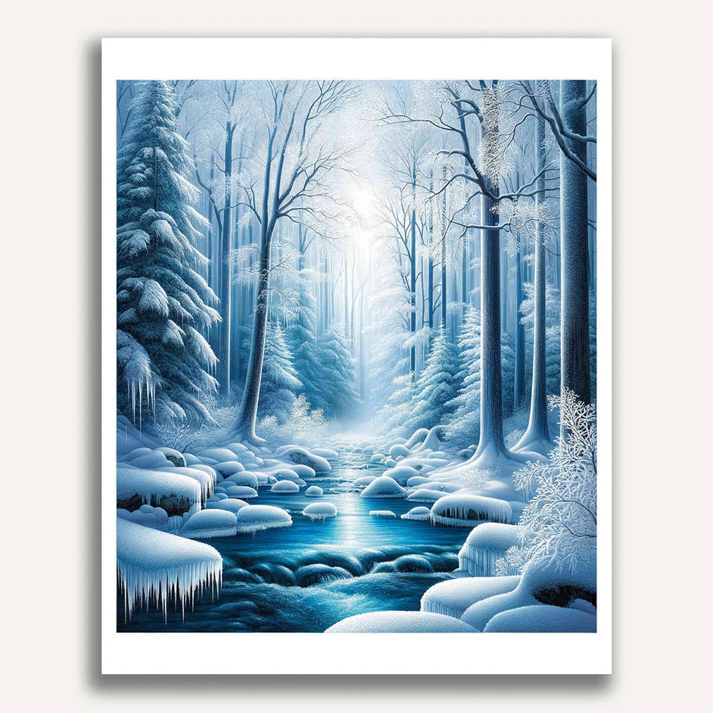 Paint by Numbers - Ice forest