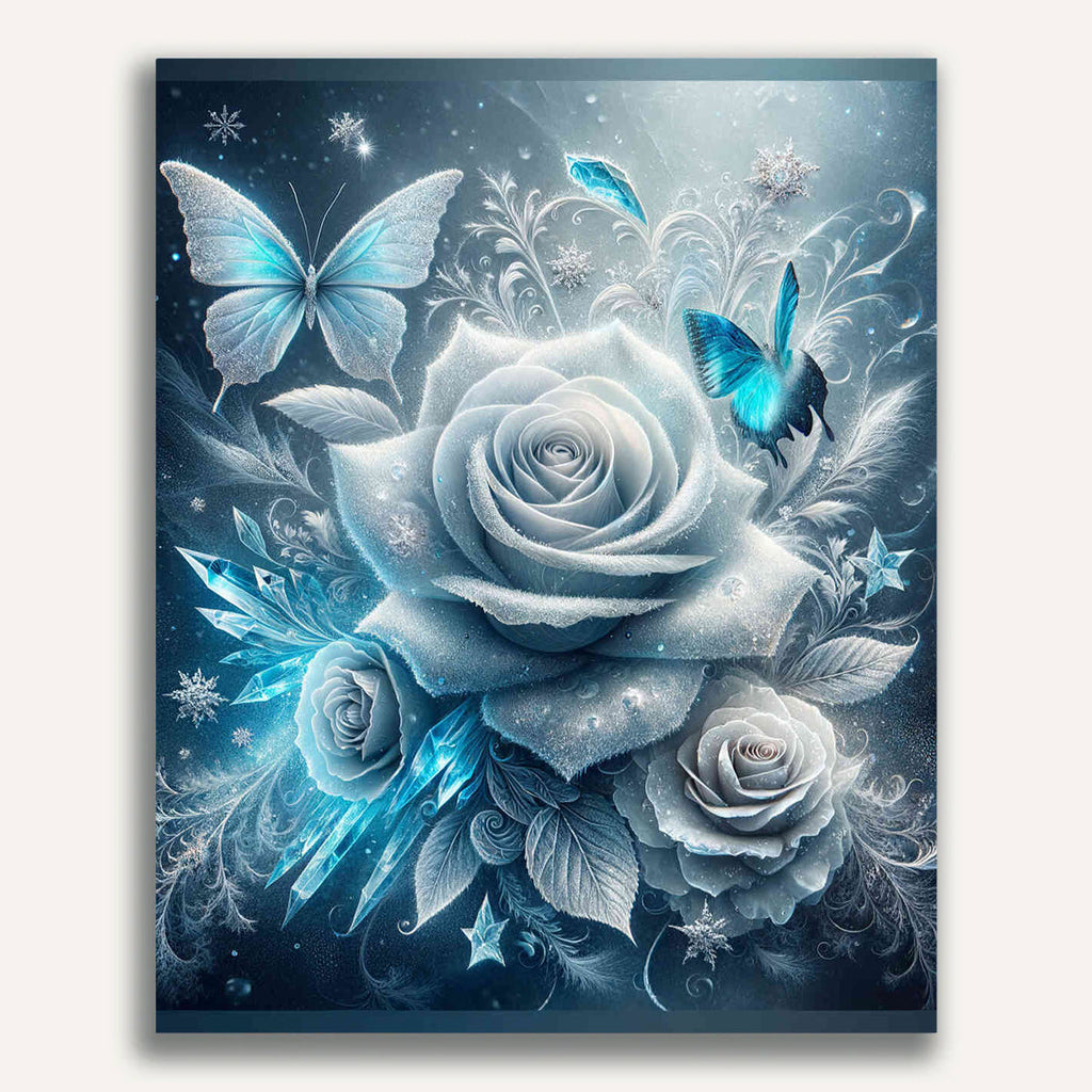 Paint by Numbers - Ice Roses