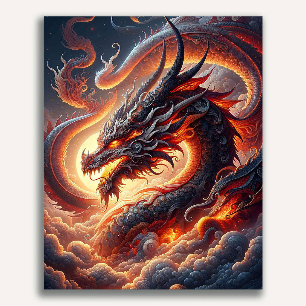 Paint by Numbers - Impressive dragon