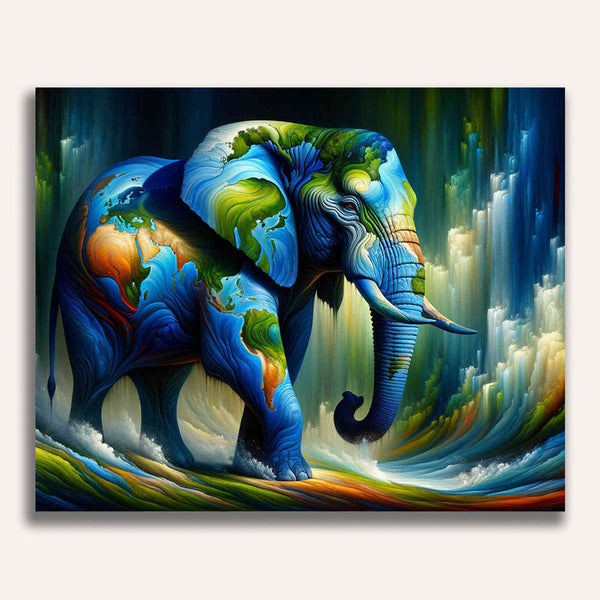 Paint by Numbers - In the face of the bull elephant