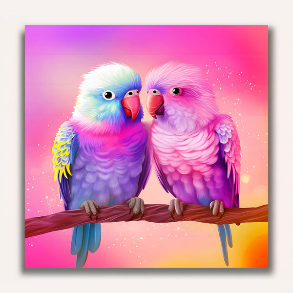 Paint by Numbers - Lovebirds