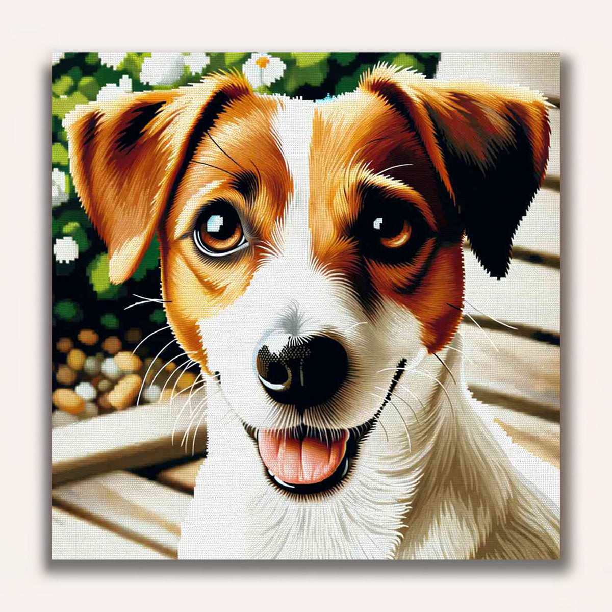 Paint by Numbers - Jack Russel in Brown and White